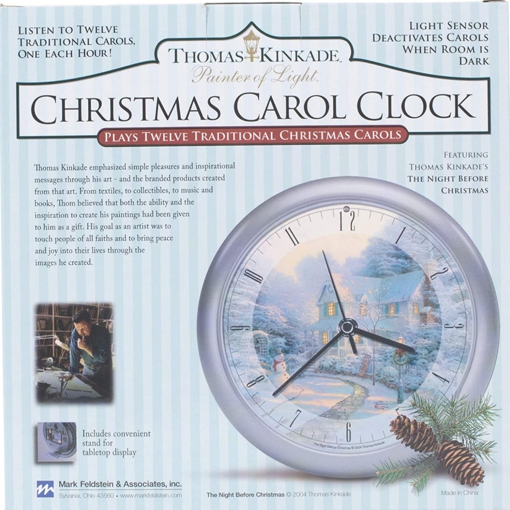 CHRISTMAS CAROL CLOCK - Picture 2 of 4